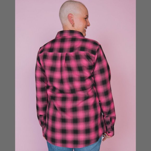 DIXXON SURVIVOR Flannel Shirt - Women's XL - Pink - Picture 2 of 12